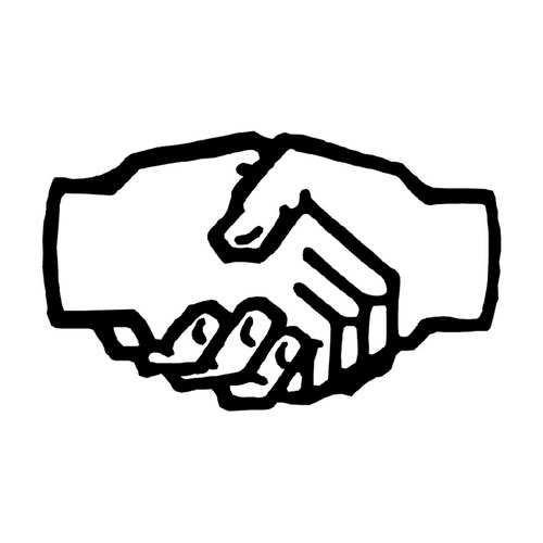 shaking hands, warranty partnership, marketing experts
